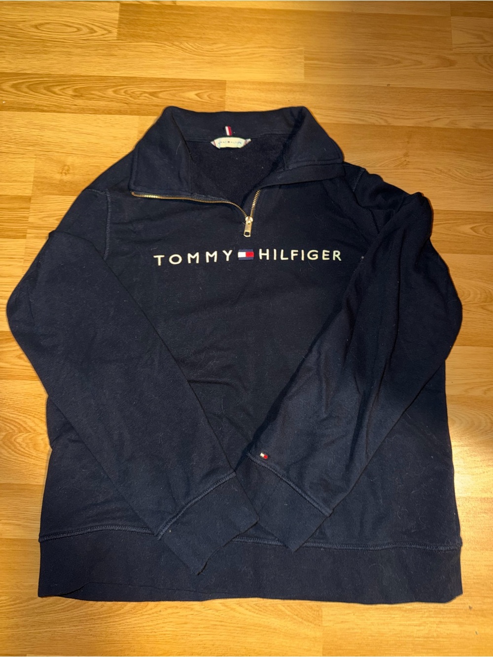Tommy Hilfiger Women's Navy Quarter-Zip Sweatshirt